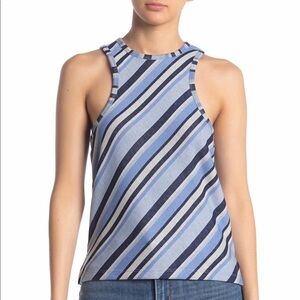 Free People Sidelines Stripe Print Tank top